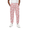 Valentine's Day Heart Pattern Print Cotton Sweatpants