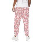 Valentine's Day Heart Pattern Print Cotton Pants