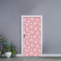 Valentine's Day Heart Pattern Print Door Sticker