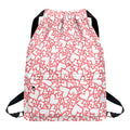 Valentine's Day Heart Pattern Print Drawstring Backpack