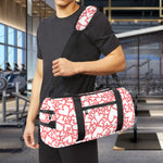 Valentine's Day Heart Pattern Print Gym Bag