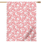 Valentine's Day Heart Pattern Print House Flag