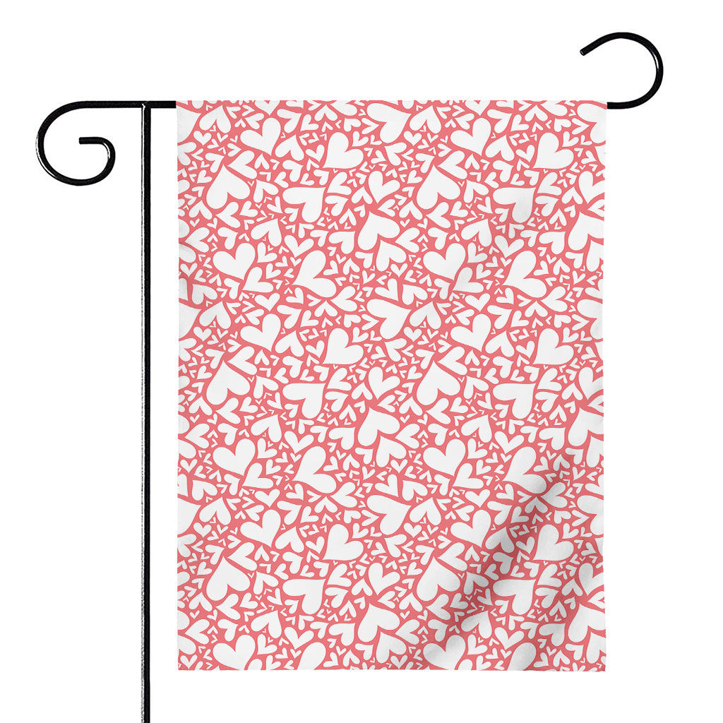 Valentine's Day Heart Pattern Print House Flag