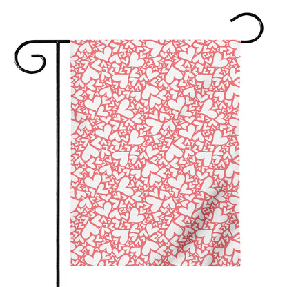 Valentine's Day Heart Pattern Print House Flag
