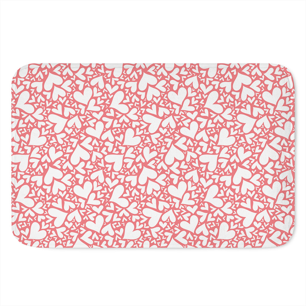 Valentine's Day Heart Pattern Print Indoor Door Mat