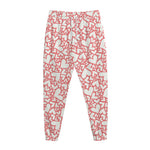 Valentine's Day Heart Pattern Print Jogger Pants