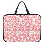 Valentine's Day Heart Pattern Print Laptop Sleeve With Handle