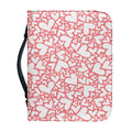 Valentine's Day Heart Pattern Print Leather Bible Cover