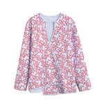 Valentine's Day Heart Pattern Print Long Sleeve Short Coat