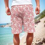 Valentine's Day Heart Pattern Print Men's Cargo Shorts