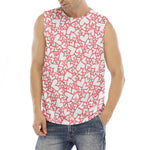 Valentine's Day Heart Pattern Print Men's Fitness Tank Top