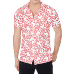 Valentine's Day Heart Pattern Print Men's Shirt