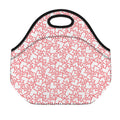 Valentine's Day Heart Pattern Print Neoprene Lunch Bag