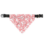 Valentine's Day Heart Pattern Print Over The Collar Dog Bandana
