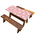 Valentine's Day Heart Pattern Print Picnic Table Cover