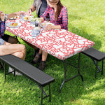 Valentine's Day Heart Pattern Print Picnic Table Cover