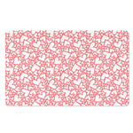 Valentine's Day Heart Pattern Print Polyester Doormat