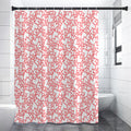 Valentine's Day Heart Pattern Print Premium Shower Curtain