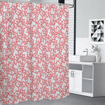 Valentine's Day Heart Pattern Print Premium Shower Curtain