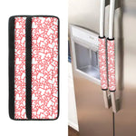 Valentine's Day Heart Pattern Print Refrigerator Handle Covers
