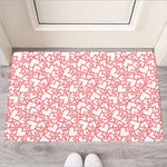 Valentine's Day Heart Pattern Print Rubber Doormat