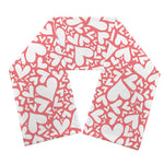 Valentine's Day Heart Pattern Print Scarf