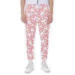 Valentine's Day Heart Pattern Print Scuba Joggers