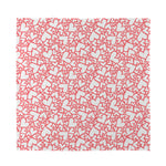 Valentine's Day Heart Pattern Print Silk Bandana