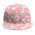 Valentine's Day Heart Pattern Print Snapback Cap