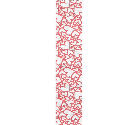 Valentine's Day Heart Pattern Print Table Runner