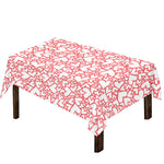 Valentine's Day Heart Pattern Print Tablecloth