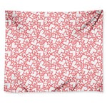 Valentine's Day Heart Pattern Print Tapestry