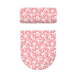 Valentine's Day Heart Pattern Print Toilet Lid And Tank Cover Set