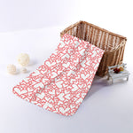 Valentine's Day Heart Pattern Print Towel