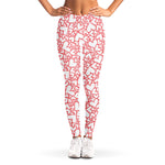 Valentine's Day Heart Pattern Print Women's Leggings