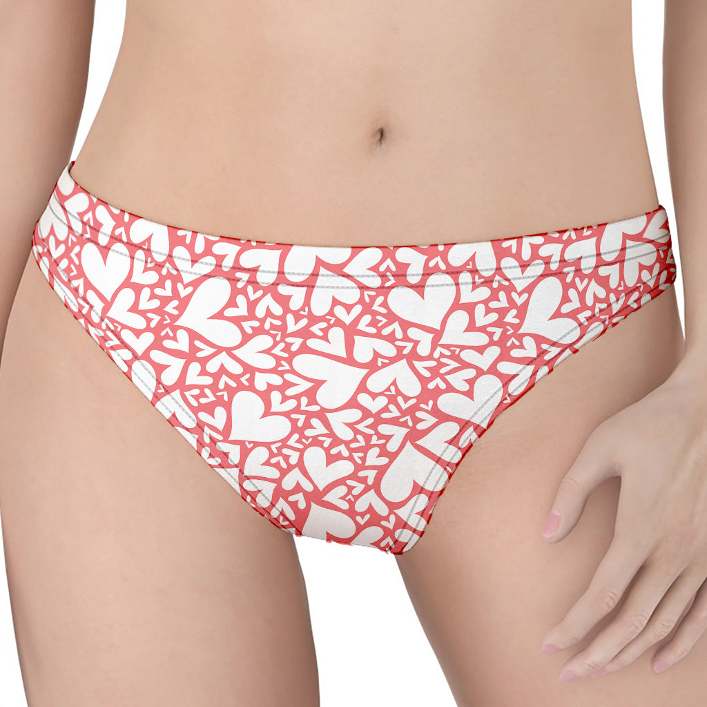 Valentine's Day Heart Pattern Print Women's Thong