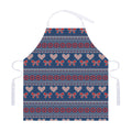 Valentine's Day Knitted Pattern Print Adjustable Apron