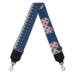 Valentine's Day Knitted Pattern Print Bag Strap