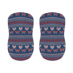 Valentine's Day Knitted Pattern Print Bar Stool Covers