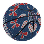 Valentine's Day Knitted Pattern Print Basketball