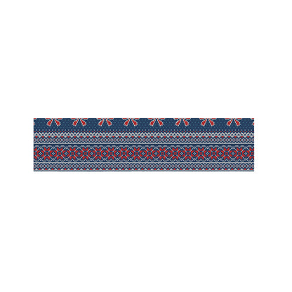 Valentine's Day Knitted Pattern Print Bed Runner