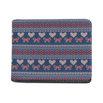 Valentine's Day Knitted Pattern Print Bifold Wallet