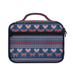 Valentine's Day Knitted Pattern Print Briefcase Bible Bag