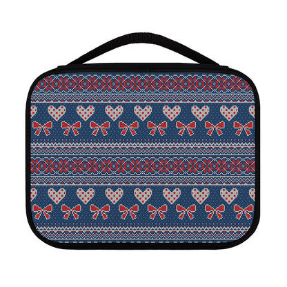 Valentine's Day Knitted Pattern Print Classic Bible Case