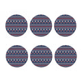 Valentine's Day Knitted Pattern Print Coaster Set