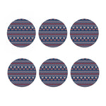 Valentine's Day Knitted Pattern Print Coaster Set