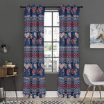 Valentine's Day Knitted Pattern Print Curtain