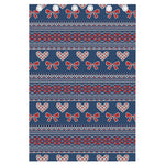 Valentine's Day Knitted Pattern Print Curtain