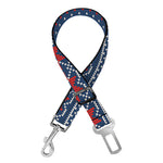 Valentine's Day Knitted Pattern Print Dog Seat Belt