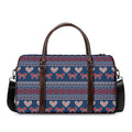 Valentine's Day Knitted Pattern Print Duffel Bag